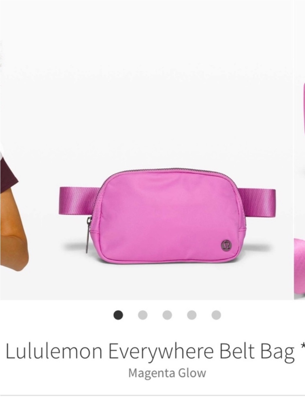 OG Lululemon Everywhere belt *1L bag Magenta Glow O/S Rare